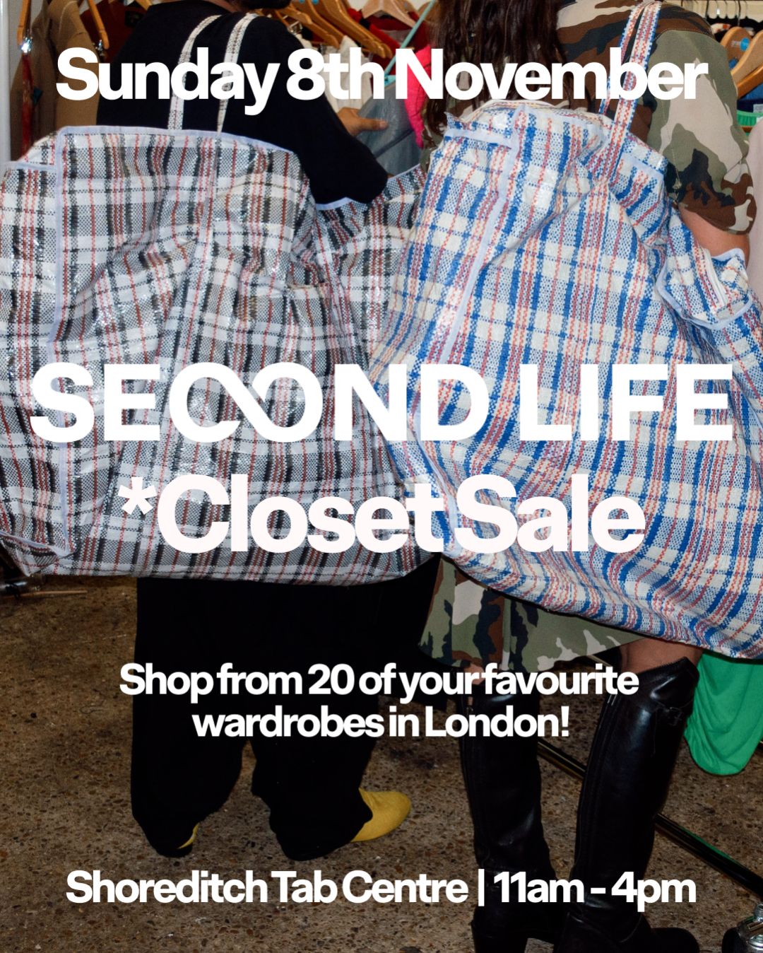 Second Life Closet Sale (East London): Sunday 8th November